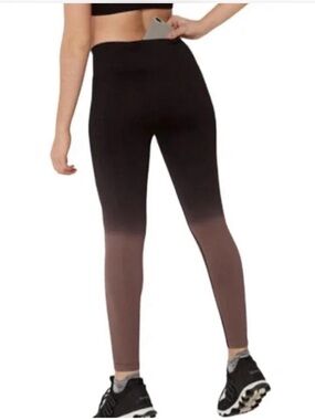 PINK Victoria's Secret Black to Brown Ombre High-Waist Leggings
